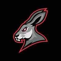 Kaninchen-Maskottchen-Logo vektor