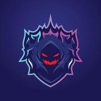 ghost phantom esports logotyp vektor