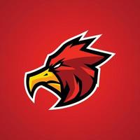 red eagle esports logo-vorlagen vektor