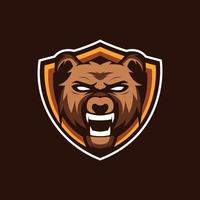 björn sköld maskot logotyp vektor