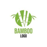 Bambus-Logo-Vorlagen vektor