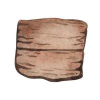 Aquarell Holzschild, Platte. handbemalte Holzbretter. Abbildung mit Platz für Text. vektor