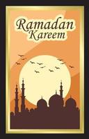 ramadan kareem islamisk bakgrundsillustration vektor