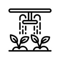 Symbol für den Stil der Bewässerungslinie. Vektorillustration für Grafikdesign, Website, App vektor