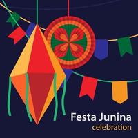 festa junina firande illustration vektor