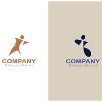 Führung Menschen Logo Vektorgrafiken Design von Star Menschen Konzept Erfolg modernes Logo vektor