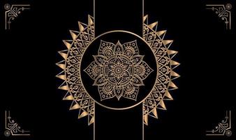 luxus-mandala-hintergrund mit goldenem arabeskenmuster im arabischen islamischen oststil. dekoratives mandala im ramadan-stil. Mandala für Druck, Poster, Cover, Broschüre vektor