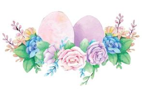 hand gezeichnetes aquarell frohe ostern für design. Vektor-Illustration. vektor