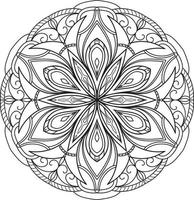 dekoratives Mandala-Design kostenloser Vektor