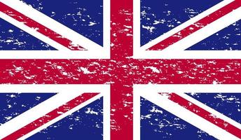 grunge uk flag.vector britische flagge. britische Flagge im Grunge-Stil. Vektor-Union-Jack-Grunge-Flagge. vektor