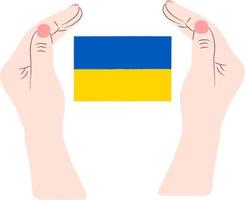 Flagge der Ukraine vektor