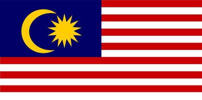 Flagge von Malaysia vektor