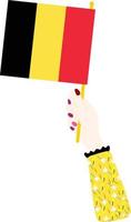 Belgiens flagga vektor