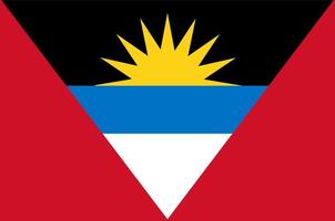 antigua och barbudas flagga vektor