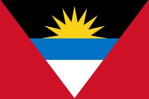 Flagge von Antigua und Barbuda vektor