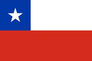 Flagge von Chile vektor