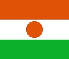 flagge von niger vektor