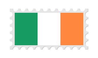 Irland-Briefmarke mit Schatten. Vektor-Illustration. vektor