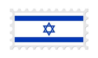 Israel-Briefmarke mit Schatten. Vektor-Illustration. vektor