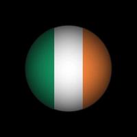 Land Irland. Irland-Flagge. Vektor-Illustration. vektor