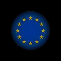 Land Europäische Union. Flagge der Europäischen Union. Vektor-Illustration. vektor