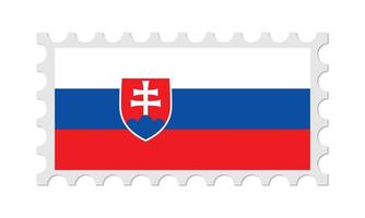 Slovakien frimärke med skugga. vektor illustration.