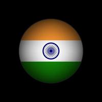 Land Indien. Indien-Flagge. Vektor-Illustration. vektor