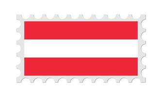 Österreich-Briefmarke mit Schatten. Vektor-Illustration. vektor