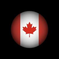Land Kanada. Kanada-Flagge. Vektor-Illustration. vektor