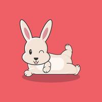 kanin kanin tecknade ägg påsk söt bakgrund vektor affisch djur försäljning husdjur ikon teckenteckning