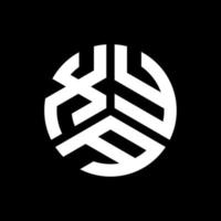 Xya-Brief-Logo-Design auf schwarzem Hintergrund. Xya kreatives Initialen-Buchstaben-Logo-Konzept. Xya-Buchstaben-Design. vektor