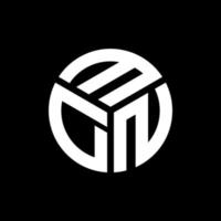 Mdn-Brief-Logo-Design auf schwarzem Hintergrund. mdn kreatives Initialen-Brief-Logo-Konzept. mdn Briefgestaltung. vektor