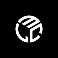 mlc-Buchstaben-Logo-Design auf schwarzem Hintergrund. mlc kreative Initialen schreiben Logo-Konzept. mlc Briefgestaltung. vektor