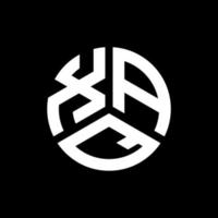 waq brev logotyp design på svart bakgrund. waq kreativa initialer bokstavslogotyp koncept. waq bokstavsdesign. vektor