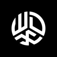 wdw brev logotyp design på svart bakgrund. wdw kreativa initialer brev logotyp koncept. wdw bokstavsdesign. vektor