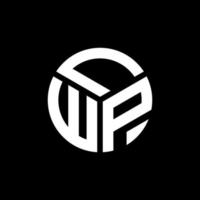 lwp-Buchstaben-Logo-Design auf schwarzem Hintergrund. lwp kreatives Initialen-Buchstaben-Logo-Konzept. lwp Briefgestaltung. vektor
