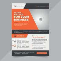 Corporate Business Flyer Design-Vorlage kostenloser Vektor kostenloser Vektor