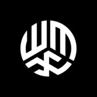 wmx-Buchstaben-Logo-Design auf schwarzem Hintergrund. wmx kreatives Initialen-Buchstaben-Logo-Konzept. wmx Briefdesign. vektor