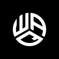 waq-Buchstaben-Logo-Design auf schwarzem Hintergrund. waq kreative Initialen schreiben Logo-Konzept. Waq-Briefgestaltung. vektor