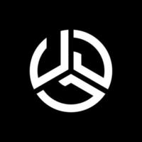 ujl-Buchstaben-Logo-Design auf schwarzem Hintergrund. ujl kreatives Initialen-Buchstaben-Logo-Konzept. ujl Briefgestaltung. vektor