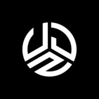 ujz-Buchstaben-Logo-Design auf schwarzem Hintergrund. ujz kreative Initialen schreiben Logo-Konzept. ujz Briefgestaltung. vektor
