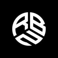 rbn-Buchstaben-Logo-Design auf schwarzem Hintergrund. rbn kreative Initialen schreiben Logo-Konzept. rbn Briefgestaltung. vektor