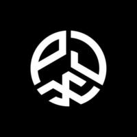pjx-Buchstaben-Logo-Design auf schwarzem Hintergrund. pjx kreative Initialen schreiben Logo-Konzept. Pjx Briefdesign. vektor