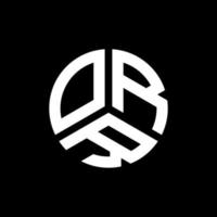 orr-Buchstaben-Logo-Design auf schwarzem Hintergrund. orr kreative Initialen schreiben Logo-Konzept. orr Briefgestaltung. vektor