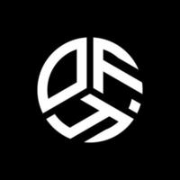 ofy-Buchstaben-Logo-Design auf schwarzem Hintergrund. Ofy kreatives Initialen-Buchstaben-Logo-Konzept. ofy Briefgestaltung. vektor