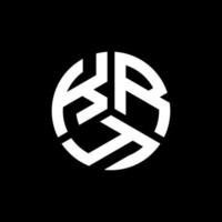 Kry-Brief-Logo-Design auf schwarzem Hintergrund. kry kreative Initialen schreiben Logo-Konzept. Kry-Brief-Design. vektor