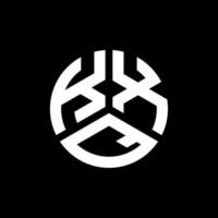 printkxq-Buchstaben-Logo-Design auf schwarzem Hintergrund. kxq kreative Initialen schreiben Logo-Konzept. kxq Briefgestaltung. vektor