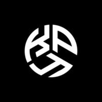 kpy-Buchstaben-Logo-Design auf schwarzem Hintergrund. kpy kreative Initialen schreiben Logo-Konzept. kpy-Briefgestaltung. vektor