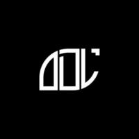 . odl-Buchstaben-Design.odl-Buchstaben-Logo-Design auf schwarzem Hintergrund. odl kreative Initialen schreiben Logo-Konzept. odl-Buchstaben-Design.odl-Buchstaben-Logo-Design auf schwarzem Hintergrund. Ö vektor