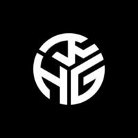 khg-Buchstaben-Logo-Design auf schwarzem Hintergrund. khg kreatives Initialen-Buchstaben-Logo-Konzept. khg Briefgestaltung. vektor